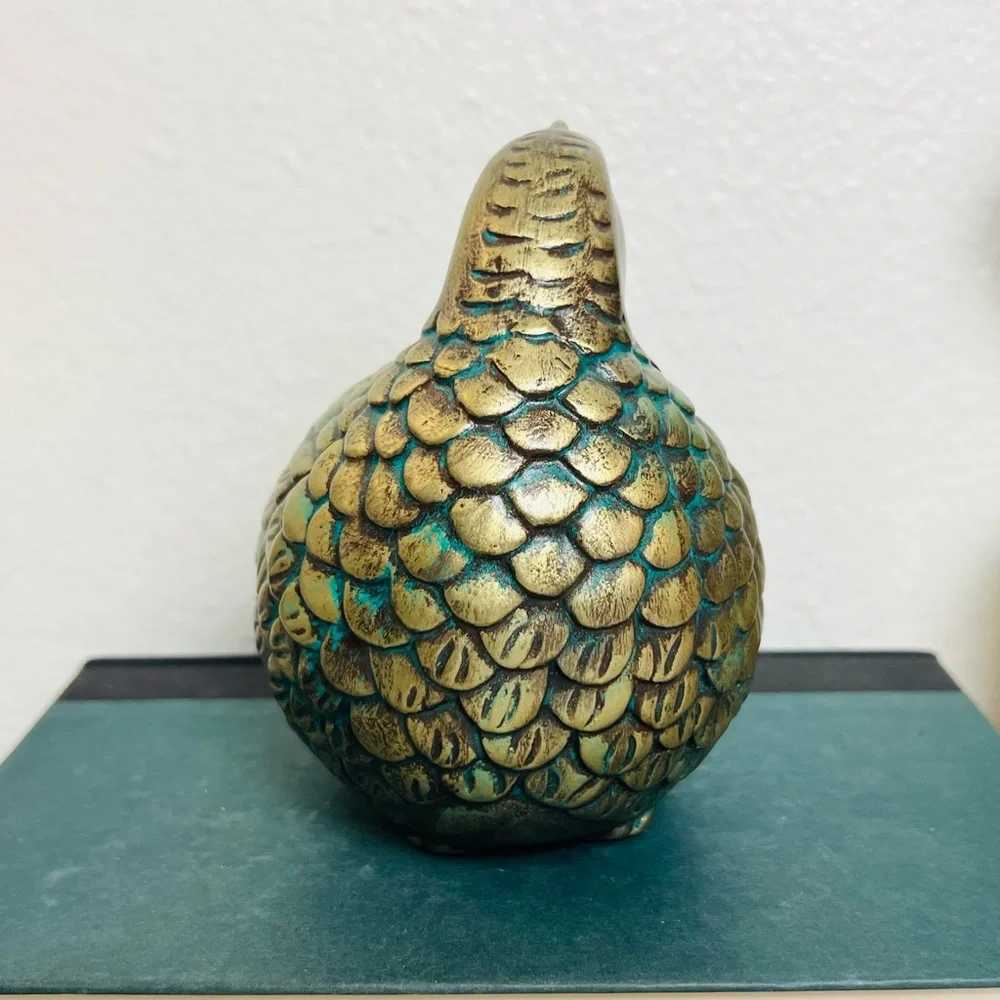 Vintage Mid Century Modern Arnels Gold Quail Partridge Ceramic Figurine Set - Picture 5 of 15